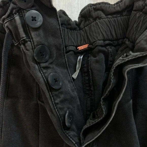 Free People Margate Pleated Trouser black size small - Picture 6 of 6